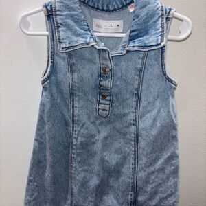 Zara Kids Casual Denim Dress - Blue